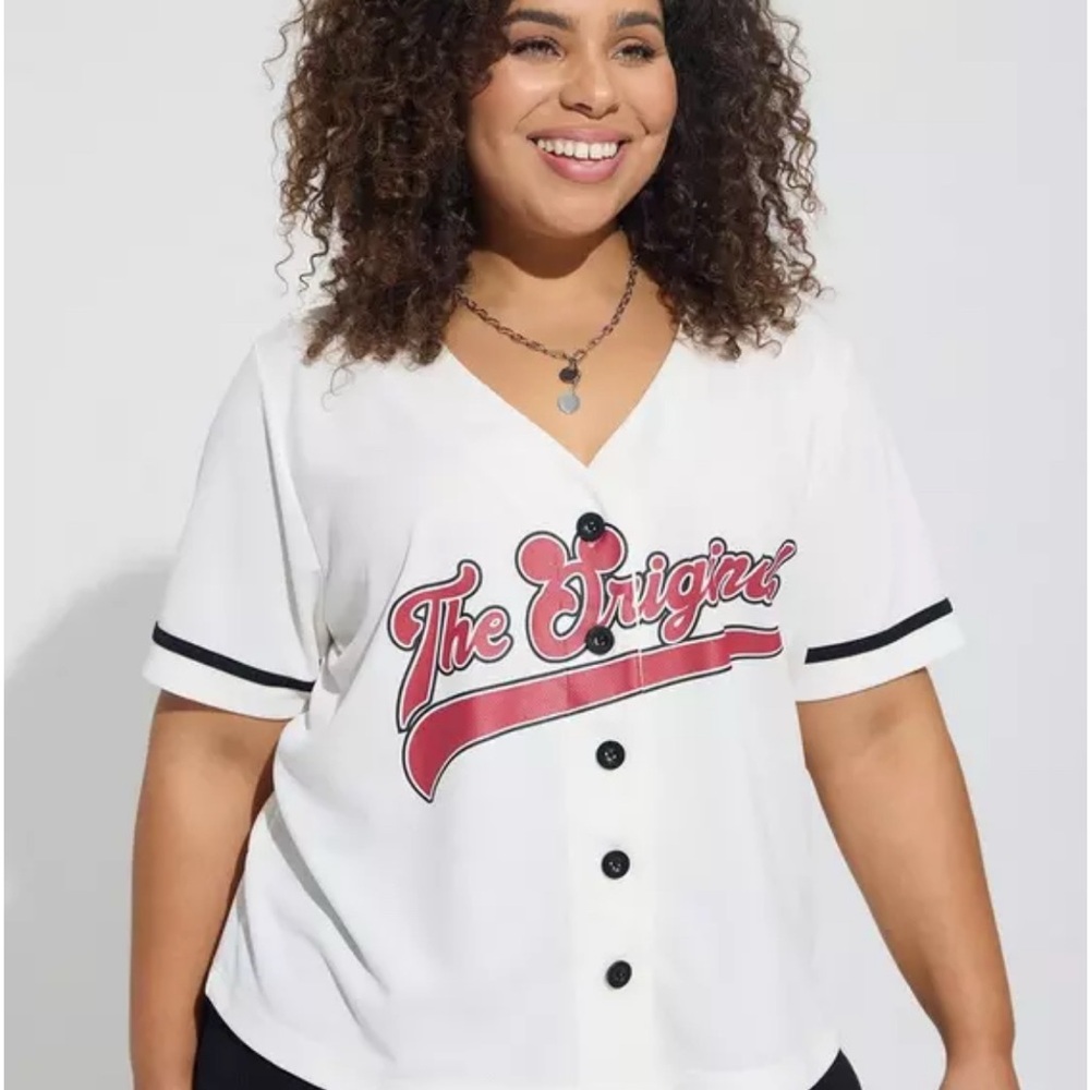 Disney Mickey Mouse Baseball Jersey Top